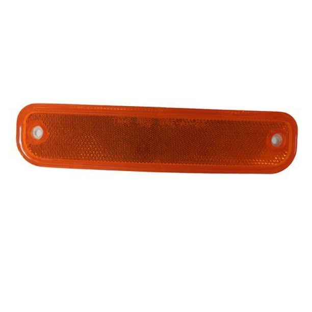 DAT AUTO PARTS Side Marker Light Assembly Replacement for 81-91 GMC Suburban Front Chrome Trim Right Passenger Side GM2551107